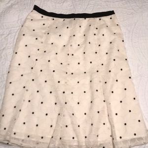 Loft cream skirt